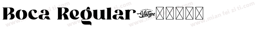 Boca Regular字体转换